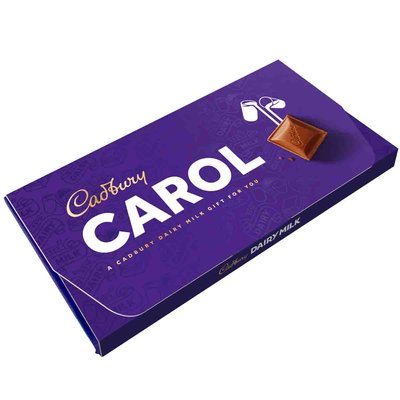 Cadbury Carol Dairy Milk Chocolate Bar with Gift Envelope 110g