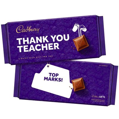 Cadbury Thank You Teacher Dairy Milk Chocolate Bar 180g
