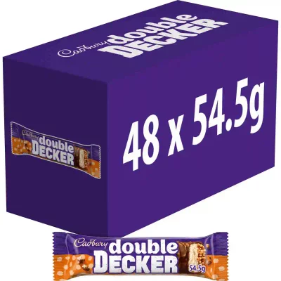 Double Decker Chocolate Bar 54.5g (Box of 48)