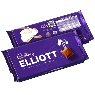 Cadbury Elliott Dairy Milk Chocolate Bar with Sleeve 110g