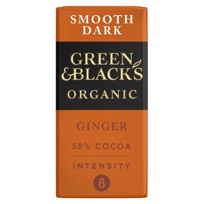 Green & Black's Organic Ginger Dark Chocolate 90g Bar