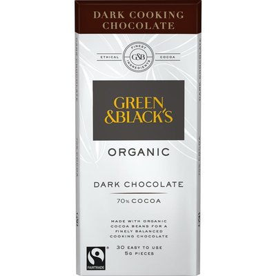 Green & Black's Dark Cook's Chocolate Bar 150g