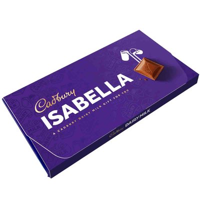 Cadbury Isabella Dairy Milk Chocolate Bar with Gift Envelope 110g