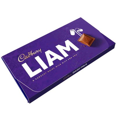 Cadbury Liam Dairy Milk Chocolate Bar with Gift Envelope 110g