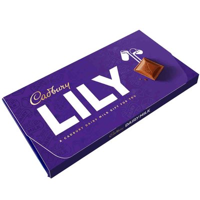 Cadbury Lily Dairy Milk Chocolate Bar with Gift Envelope 110g