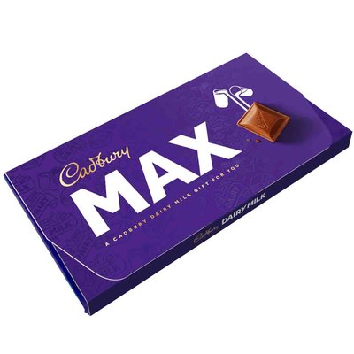 Cadbury Max Dairy Milk Chocolate Bar with Gift Envelope 110g