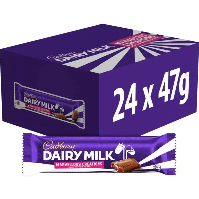 Dairy Milk Jelly Popping Candy 47g Bar (Box of 24)