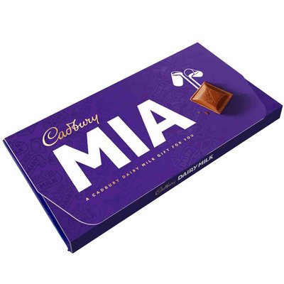 Cadbury Mia Dairy Milk Chocolate Bar with Gift Envelope 110g