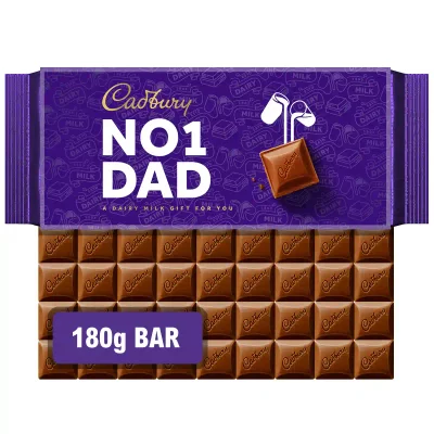 Cadbury Dairy Milk No.1 Dad Chocolate Bar 180g