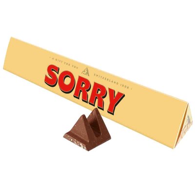 Toblerone Sorry Chocolate Bar 100g