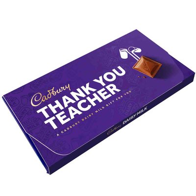 Cadbury Dairy Milk Thank You Teacher Chocolate Bar with Gift Envelope...