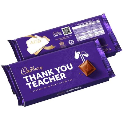 Cadbury Dairy Milk Thank You Teacher Chocolate Bar with Sleeve 110g