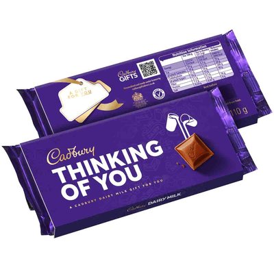 Cadbury Dairy Milk Thinking of You Chocolate Bar with Sleeve 110g