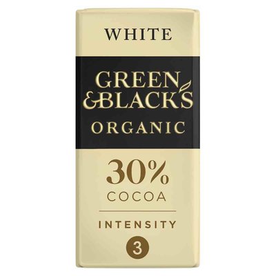 Green & Black's Organic White Chocolate 90g Bar