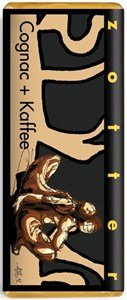 Zotter, Hand Scooped, Cognac & Coffee, 71% Dark Chocolate Bar