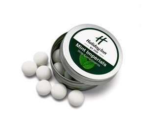 Branded Round Tin, Mint Imperials