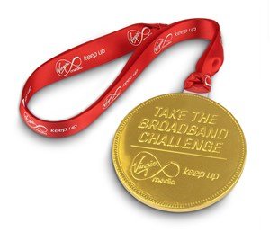 Branded chocolate medal 75mm