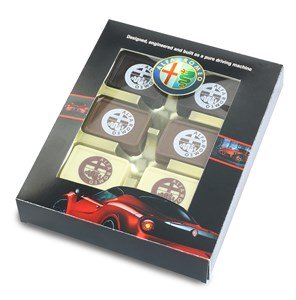 Printed chocolate pralines 6 box