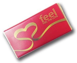 Branded Valentines Chocolate Bars 40g