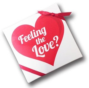 Branded Valentines 4 Chocolate Box