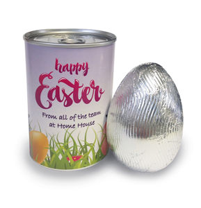 Personalised Tin Can with 55g Easter Egg
