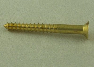 Brass Countersunk Screws - 8 x 1 1/2"