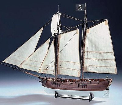1/60 Scale Adventure Pirate Ship Model Kit