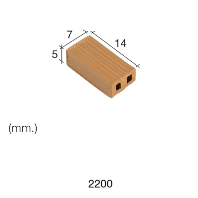 Aedes Ars Red Brick 7 x 14 x 5 (Pack of 150 Bricks)