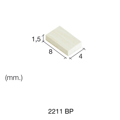 Aedes Ars Extra Small Mottled Tile 4 x 8 x 1.5 (Pack of 700 Tiles)