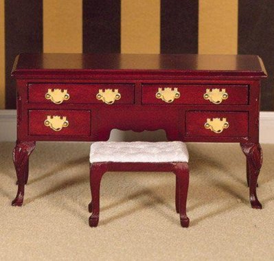 Dressing Table and Stool for 12th Scale Dolls House