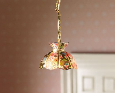 12V Hanging Tiffany Style Light for 12th Scale Dolls House