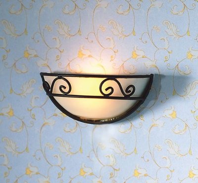 12V Scrollwork Wall Light for 12th Scale Dolls House