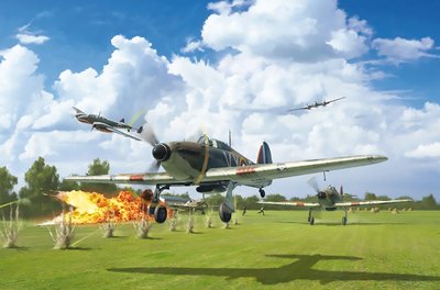 Italeri 1/48 Scale Hurricane MK.I Battle of Britain 80th Model Kit
