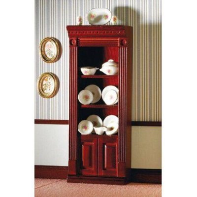 Single Bookshelf (Mahogany Finish) for 12th Scale Dolls House