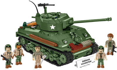 Cobi 1/35 Scale Sherman M4A2E8(76)W Model Kit