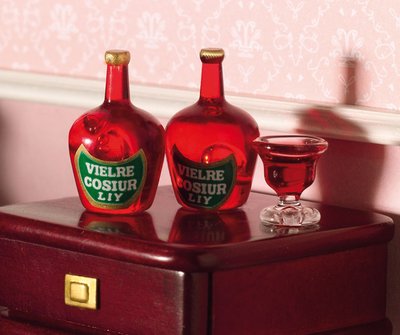 Liqueur Bottles for 12th Scale Dolls House