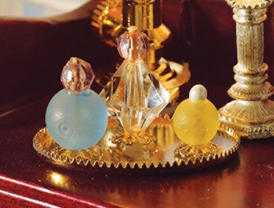 Perfume Bottles on Tray for 12th Scale Dolls House