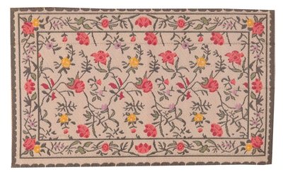 Pretty Floral Rug for 12th Scale Dolls House