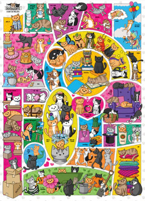 Cobble Hill Doodlecats 1000 Piece Jigsaw