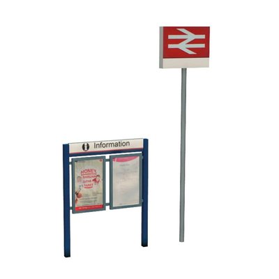 Branchline Station Signage Set 44-548 OO Gauge