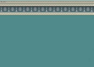 Georgian Green Dollshouse Wallpaper for 12th Scale Dolls House