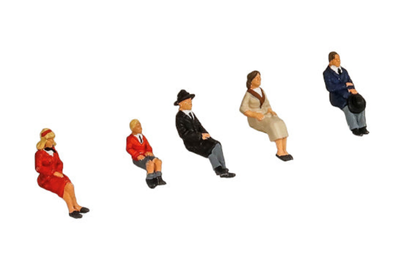 Peco Passengers Seated OO Gauge