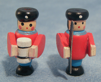 Painted Wooden Toy Soldiers for 12th Scale Dolls House