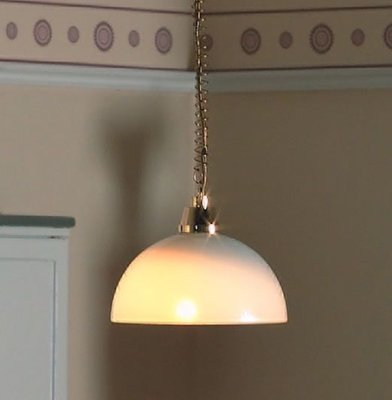 12V Rise and Fall Domed Ceiling Light for 12th Scale Dolls House