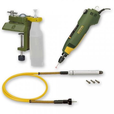 Proxxon FBS 240 E Precision Drill Grinder Multitool, 110 P Flexi-Shaft and UHZ Universal Holder - PACKAGE DEAL