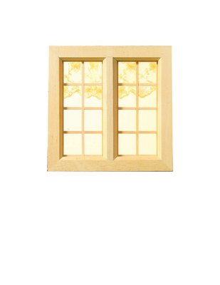 Large Cottage Wooden Window 97 x 144mm for 12th Scale Dolls House