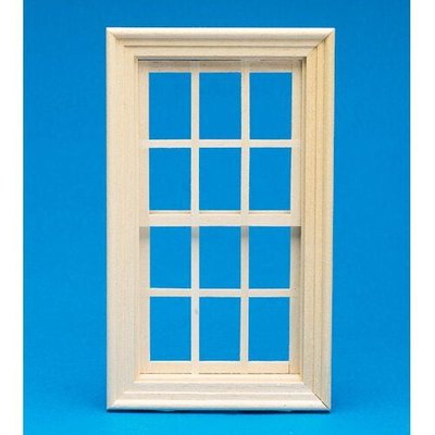 Working Wooden Sash Window 143 x 80mm for 12th Scale Dolls House