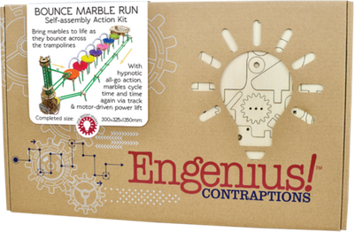 Cheatwell Engenius: Bounce Marble Run Wooden Model Kit