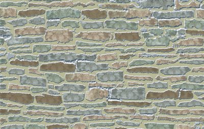 Country Stone External Wallpaper for 12th Scale Dolls House