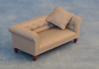 Modern Grey Sofa (2 Seater) for 12th Scale Dolls House